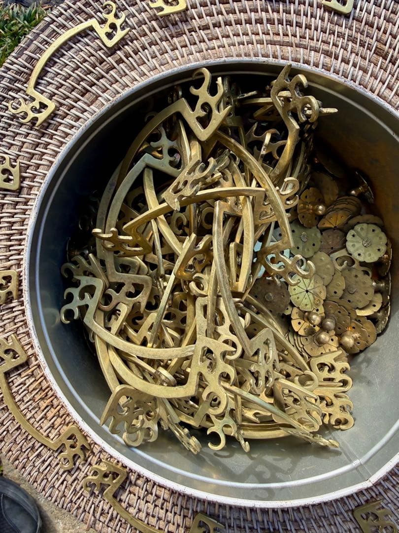 ヴィンテージ　素材　金属製　装飾パーツセット　DIY アクセサリー　ハンドメイド