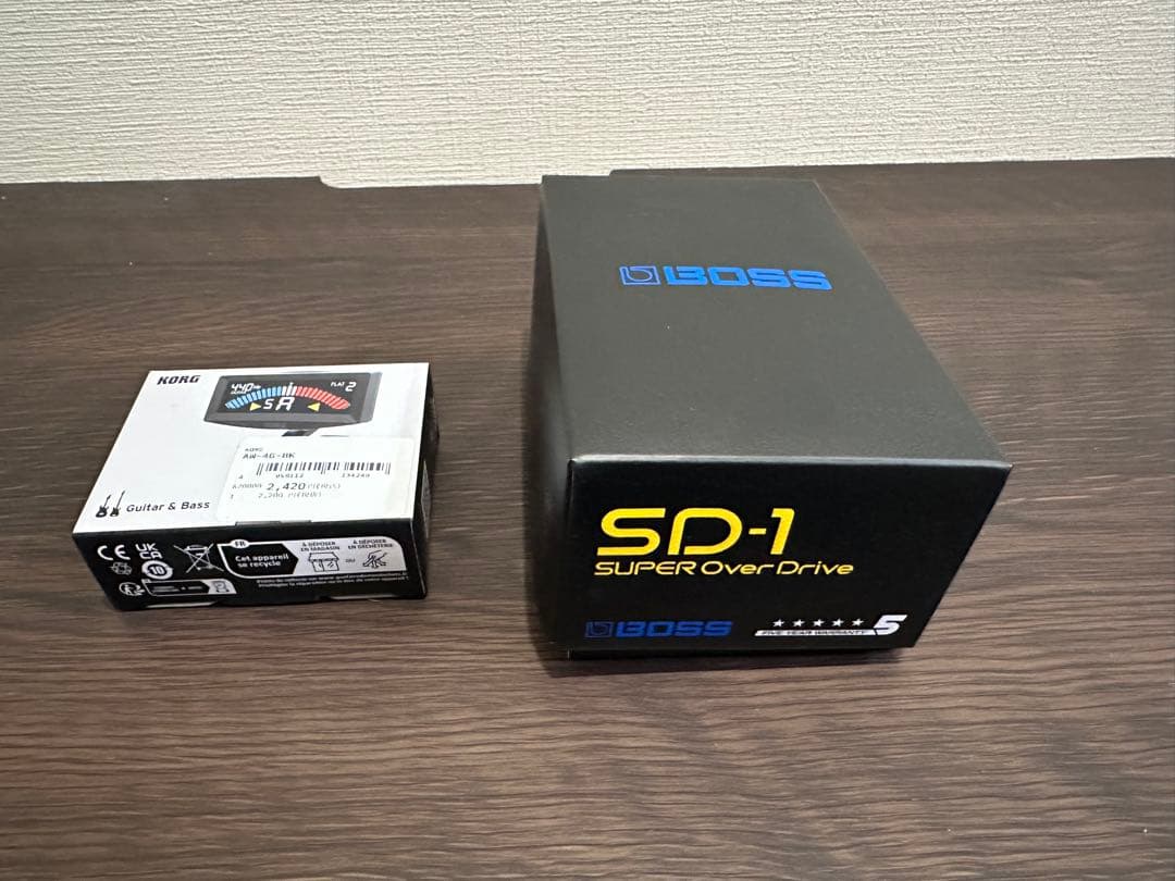 BOSS SD-1 スーパーオーバードライブとKORG Pitch Crow-G