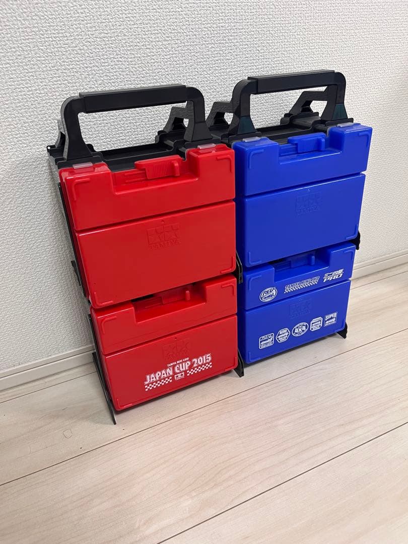 タミヤ ミニ四駆 ピットボックス 赤 青 セット