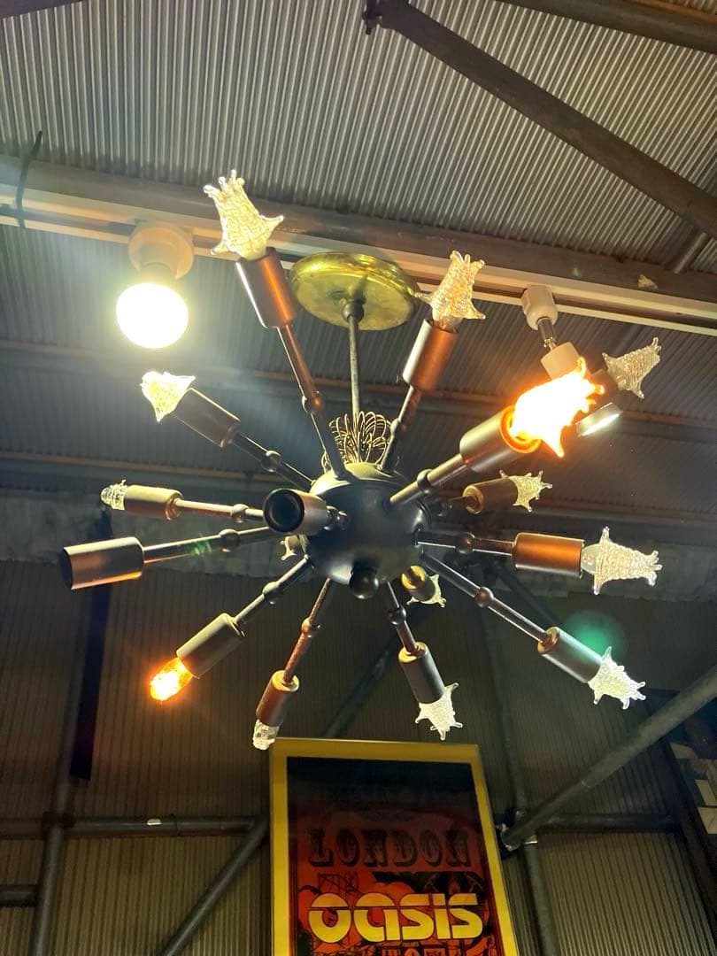 超レアヴィンテージスプートニクランプ16灯/50s1950年代ＵＳＡ