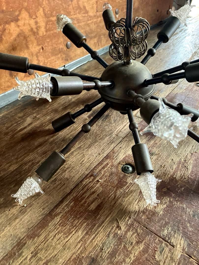 超レアヴィンテージスプートニクランプ16灯/50s1950年代ＵＳＡ