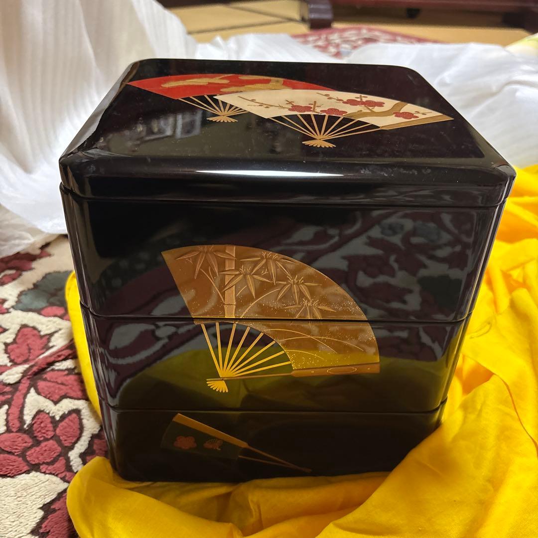 k*u様 輪島塗　三段重　参段重 未使用保管