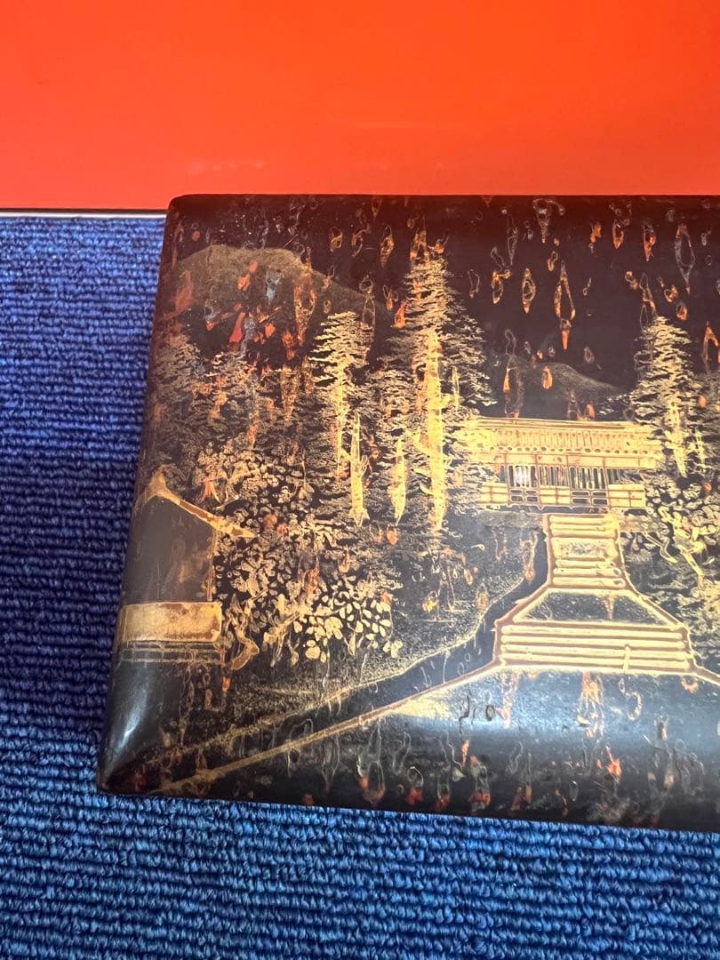 1168  金蒔絵　木箱　時代物