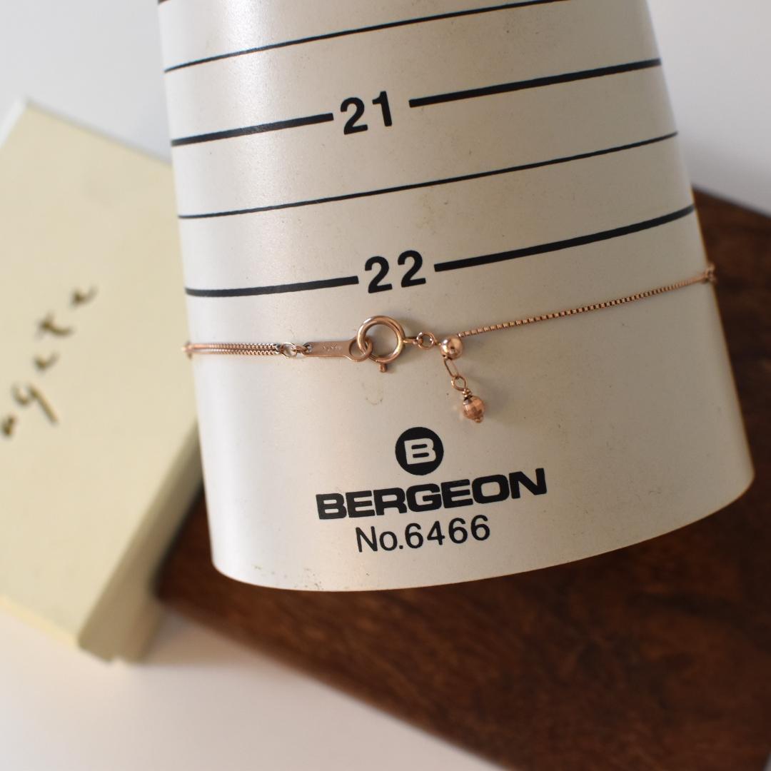 ◇agete◇アガット　アンクレット　Ｋ10　2連　ベネチアンチェーン