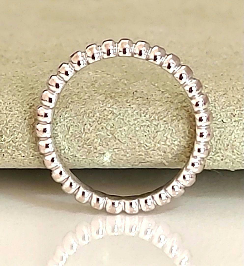 ヴァンクリーフ＆アーペル ペルレ18Kホワイトゴールドパールリング ピンキー41