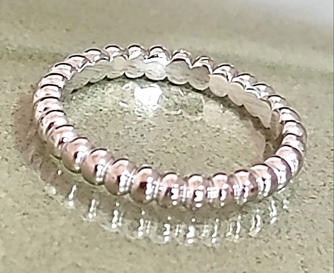 ヴァンクリーフ＆アーペル ペルレ18Kホワイトゴールドパールリング ピンキー41