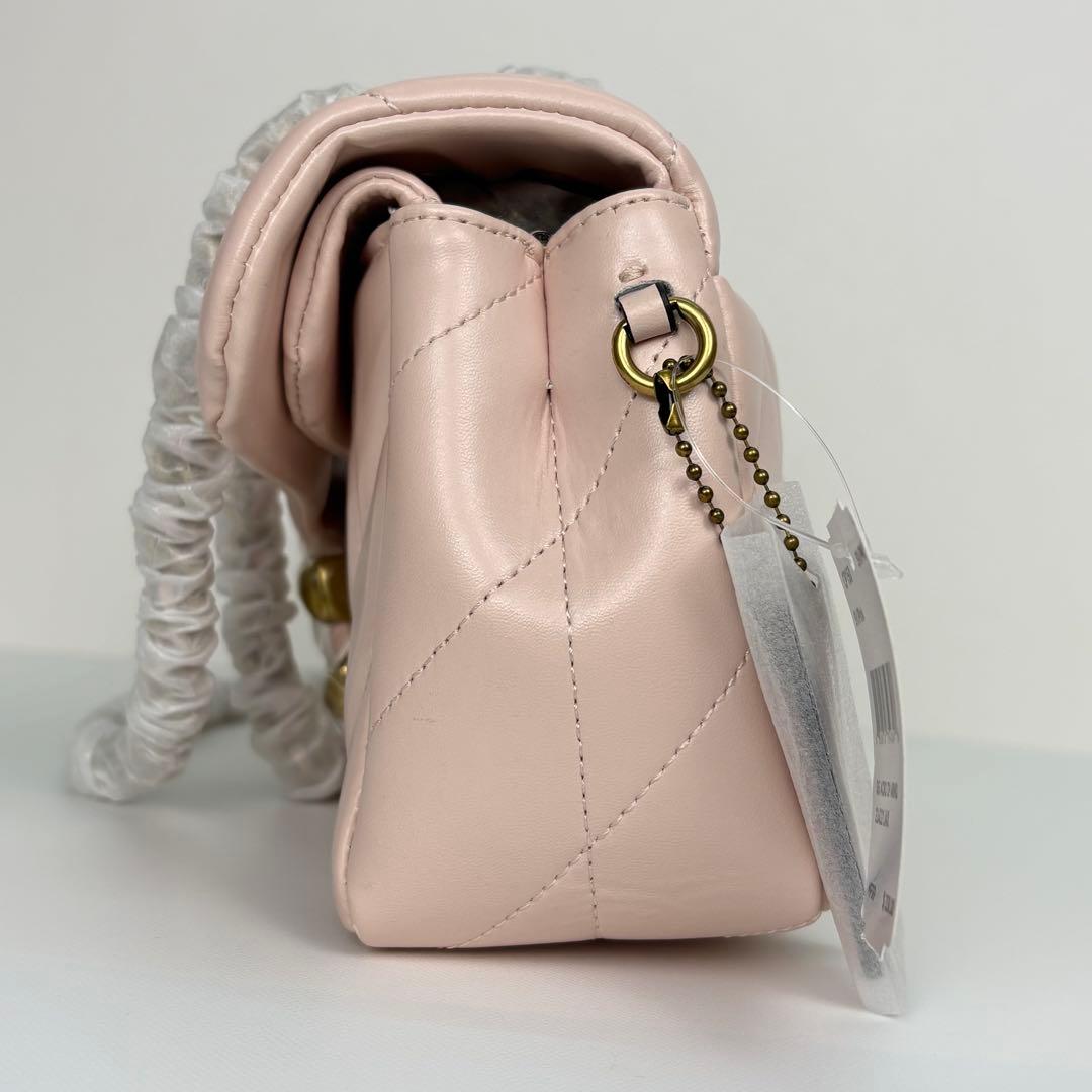 【COACH】 タグ有り タビー ショルダー バッグ 26 キルティング ピンク