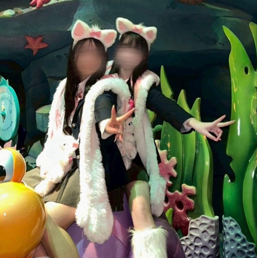 ディズニー マリーちゃん　ファンキャップマフラー 2個セット