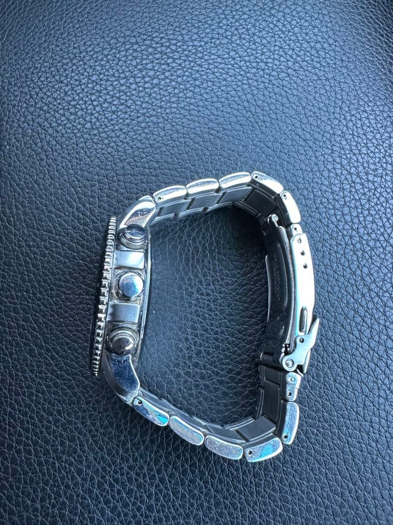 【稼働】シチズン　エコドライブ　電波ソーラー　デイト　クロノグラフ　腕時計