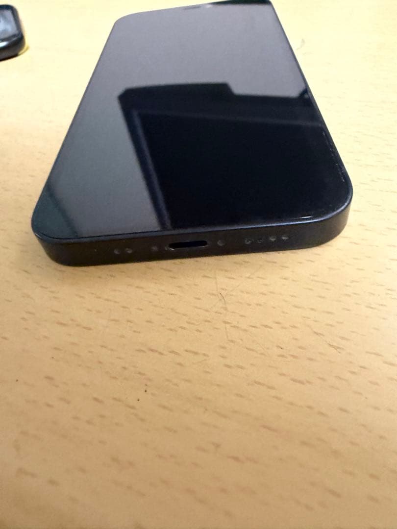 iPhone12mini ブラックケース付き