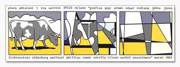 額装品/Cow Going/ロイ リキテンスタイン/アート/ポスター/インテリア