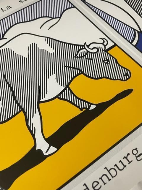 額装品/Cow Going/ロイ リキテンスタイン/アート/ポスター/インテリア