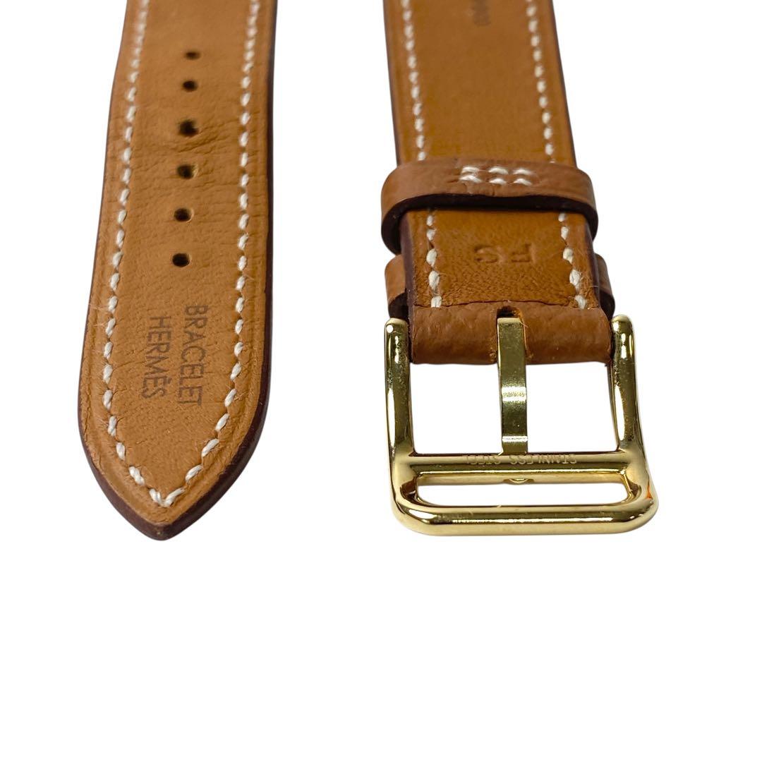 美品 エルメスHERMES Hウォッチベルト ゴールド U刻印 HH1.201.