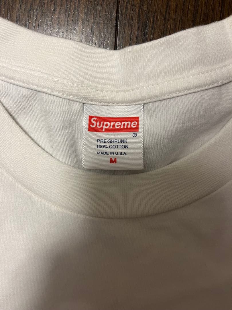 最終値下げSupreme ホワイト Tシャツ Mサイズ