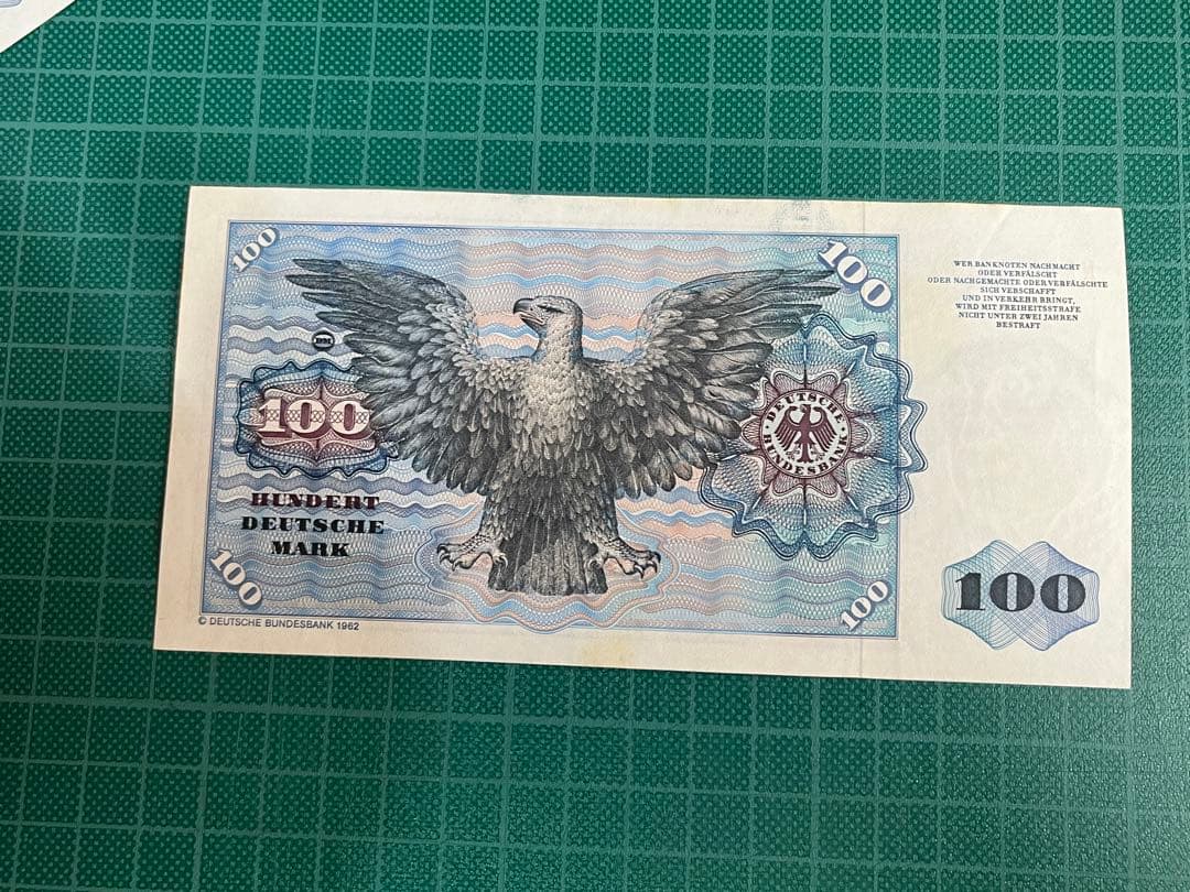 k*n様 旧100ドイツマルク紙幣 ３枚