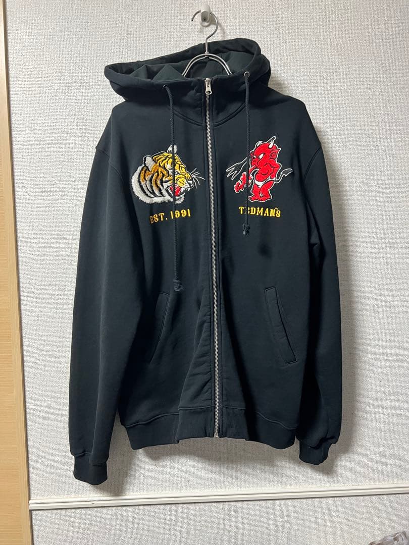 TEDMAN テッドマン刺繍　TIGER&TED アメカジ バイカー パーカー