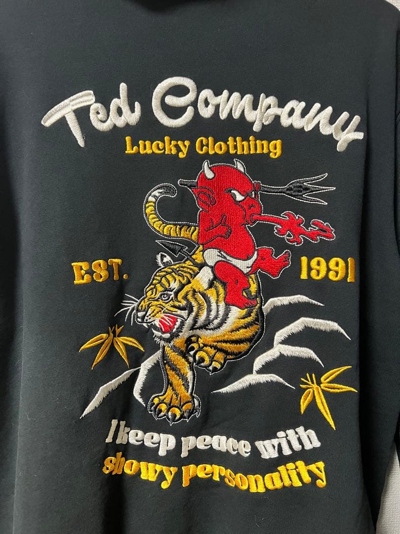 TEDMAN テッドマン刺繍　TIGER&TED アメカジ バイカー パーカー