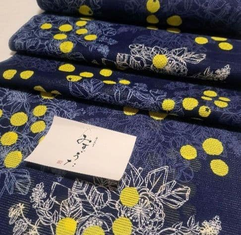 No.5304　浴衣　金子みすず　綿絽　着物　反物　新品未使用