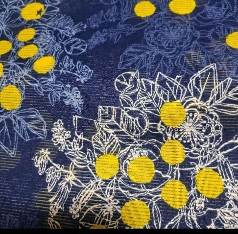 No.5304　浴衣　金子みすず　綿絽　着物　反物　新品未使用