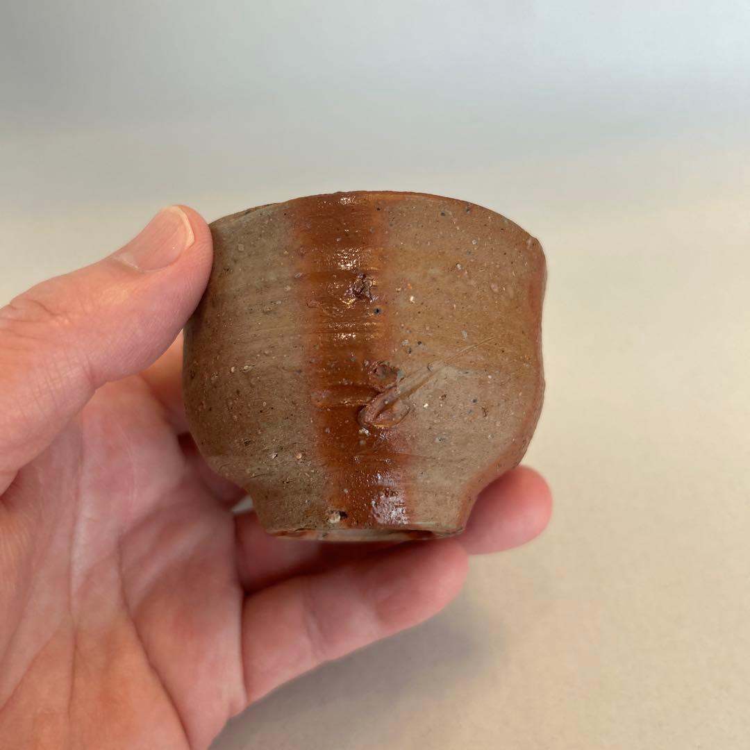 『値引き』【貴重】人間国宝　藤原啓 ぐい吞　 火縄 (1)