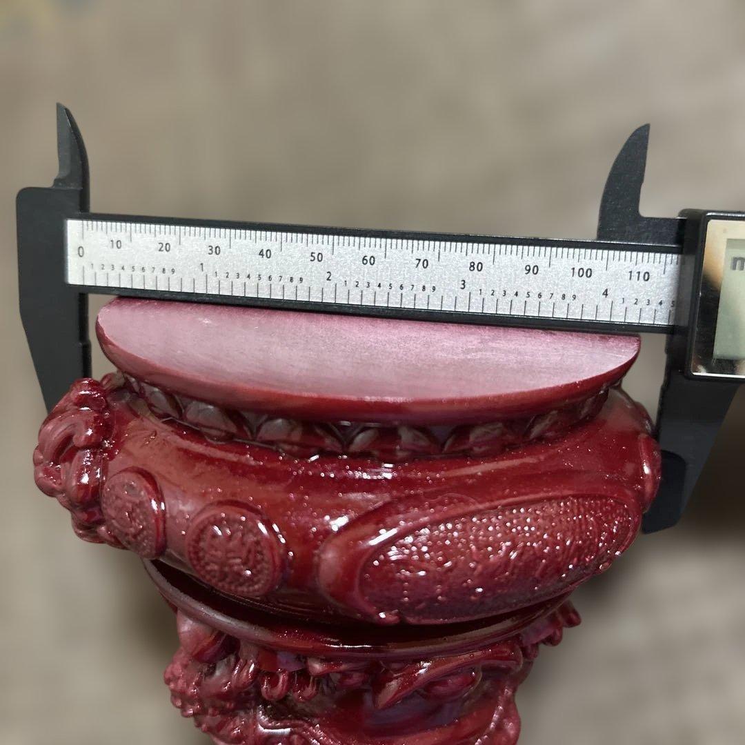 高純度 辰砂 シナバー 招財三足金蟾 風水 置物