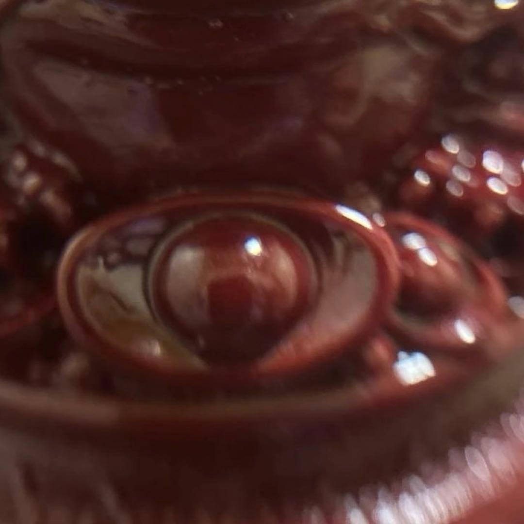 高純度 辰砂 シナバー 招財三足金蟾 風水 置物