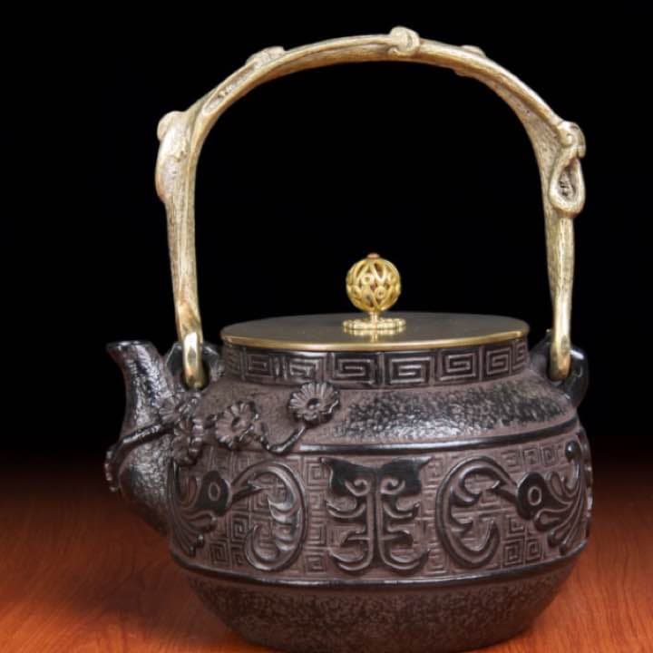 SW 松紋堂 鉄器 急須 伝統工芸 手作り 鉄分補給 鉄瓶　023