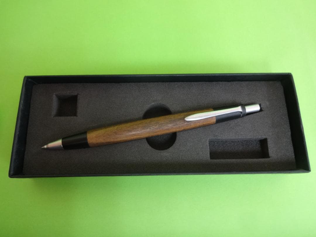 野原工芸 シャーペン シャープペンシル えんじゅ シルバー金具 固定式口金付き