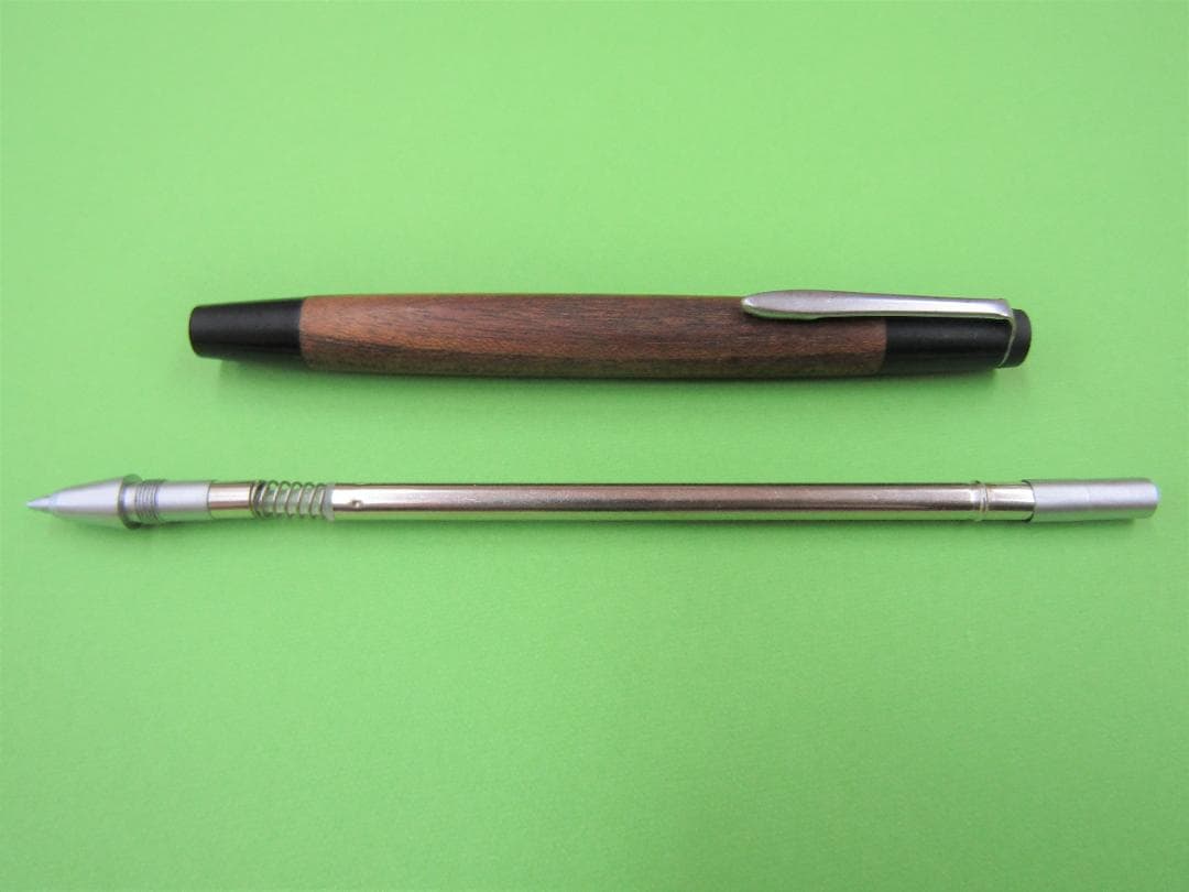 野原工芸 シャーペン シャープペンシル えんじゅ シルバー金具 固定式口金付き