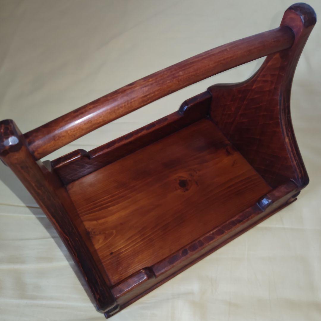 【希少・美品】矢澤金太郎　手提げ盆/手提盛器　木工作家　家具職人　指物