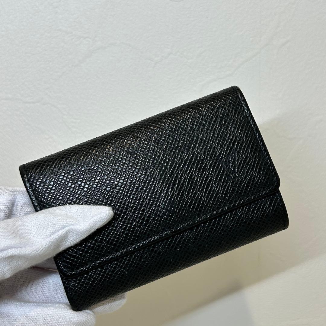 【良品】 ルイヴィトン　キーケース　6連　タイガ　黒　ミュルティクレ6