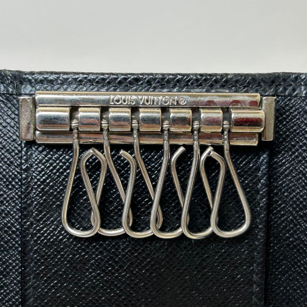 【良品】 ルイヴィトン　キーケース　6連　タイガ　黒　ミュルティクレ6