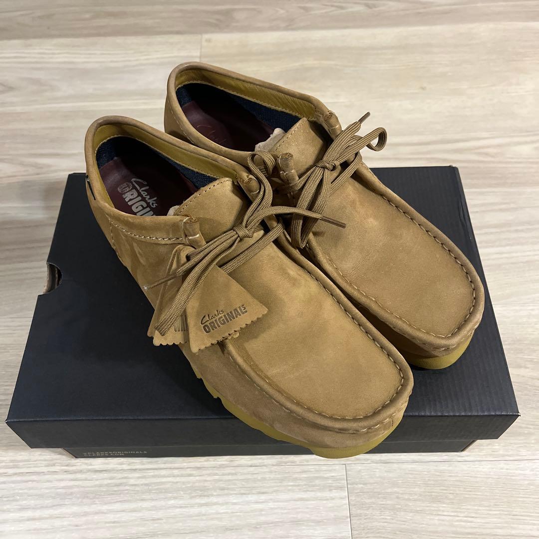 最終値下げ クラークス Wallabee GTX Oakmoss UK8
