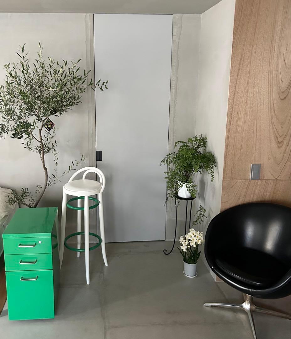 ●希少 秋田木工 ハイスツール 曲木デザイン レアカラー 1脚のみ