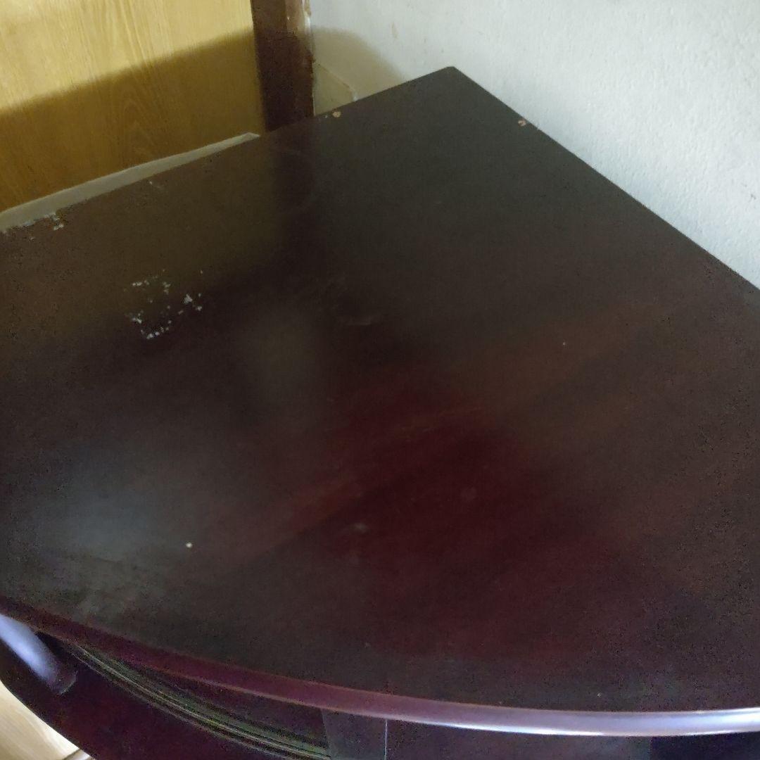 【お値下げ】木製コーナーキャビネット ダークレッド