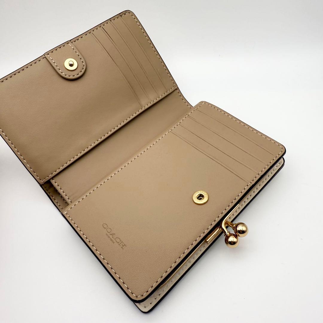 COACH 財布 大人気！！ キスロック ミディアムウォレット フローラル 新品