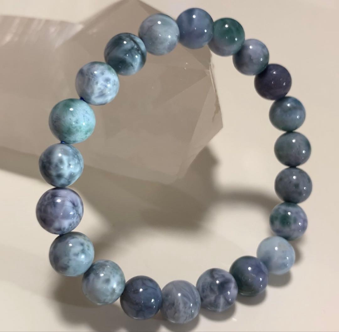 ❣️高品質★模様しっかり❣️ パープルラリマー　ブレス　ドミニカ産