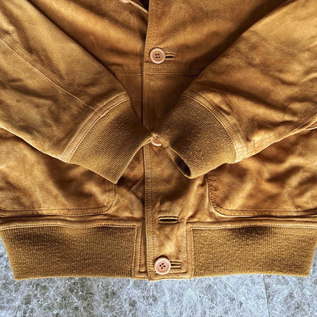 ロレンツォ アゾラ バルスター型ブルゾン A-1 ゴートスェード 44