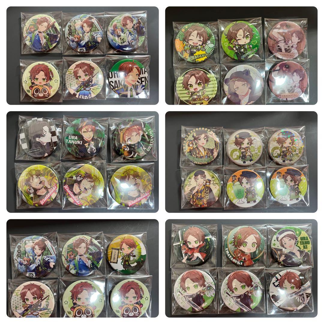 うらたぬき　浦島坂田船　グッズまとめ売り　缶バッジ　アクスタ　アクキー