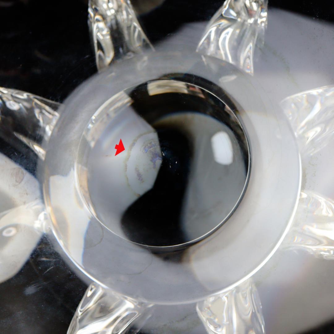 Steuben Galss ピオニー センターピースボウル 34cm 花生け