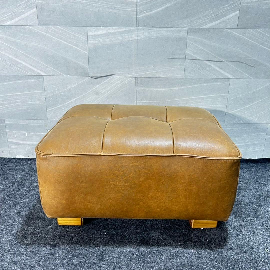 クラッシュゲート ソファ スツール SLTオーカー 革張り 家具 d4715