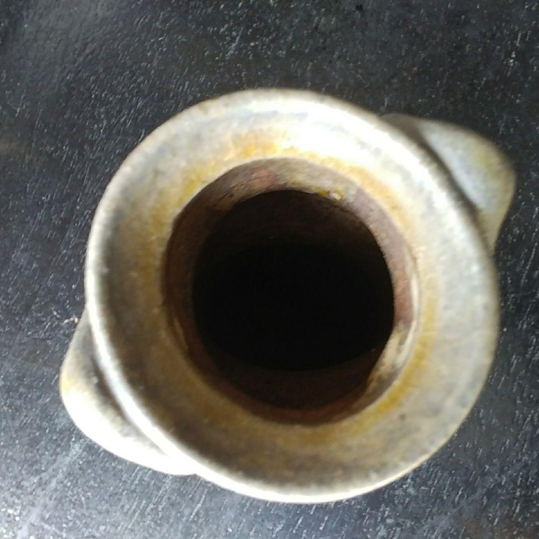 骨董　古瀬戸　灰軸花瓶