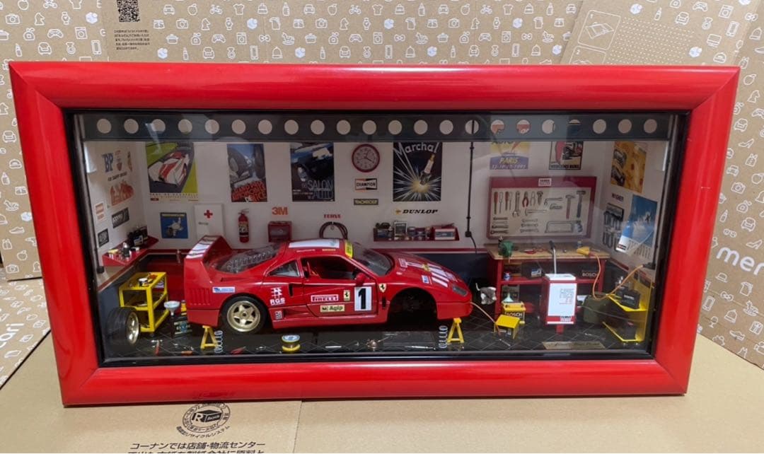 Ferrari F40 1/18 ガレージシーン　ジオラマモデル