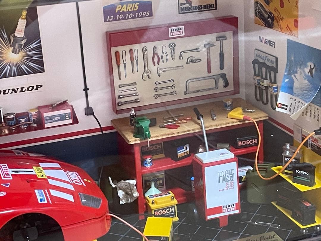 Ferrari F40 1/18 ガレージシーン　ジオラマモデル