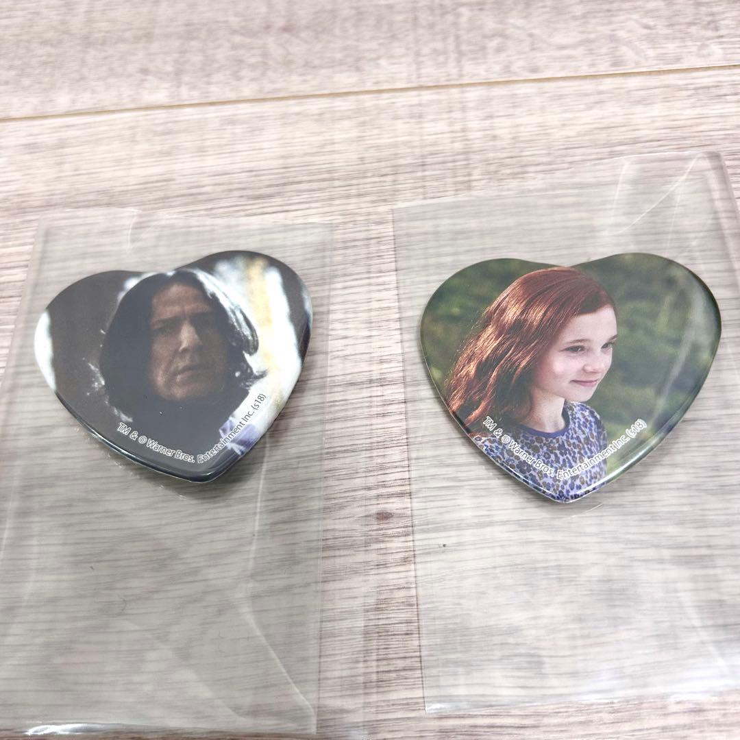 ハリーポッター スネイプ リリー ハート 缶バッジ