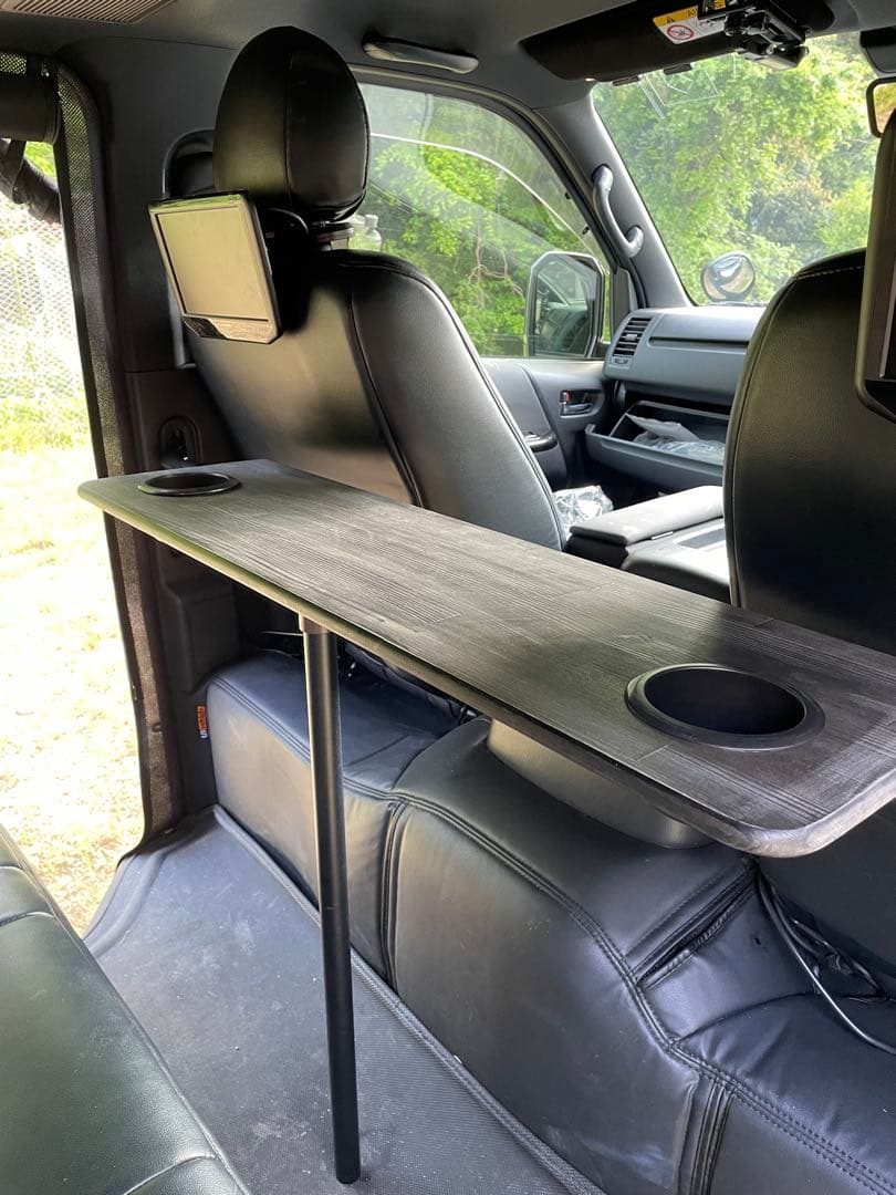 ハイエース　セカンドテーブル　車中泊　キャンプ