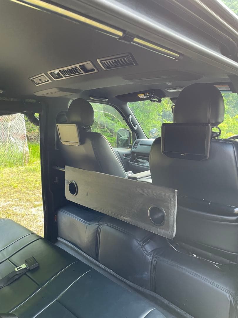 ハイエース　セカンドテーブル　車中泊　キャンプ