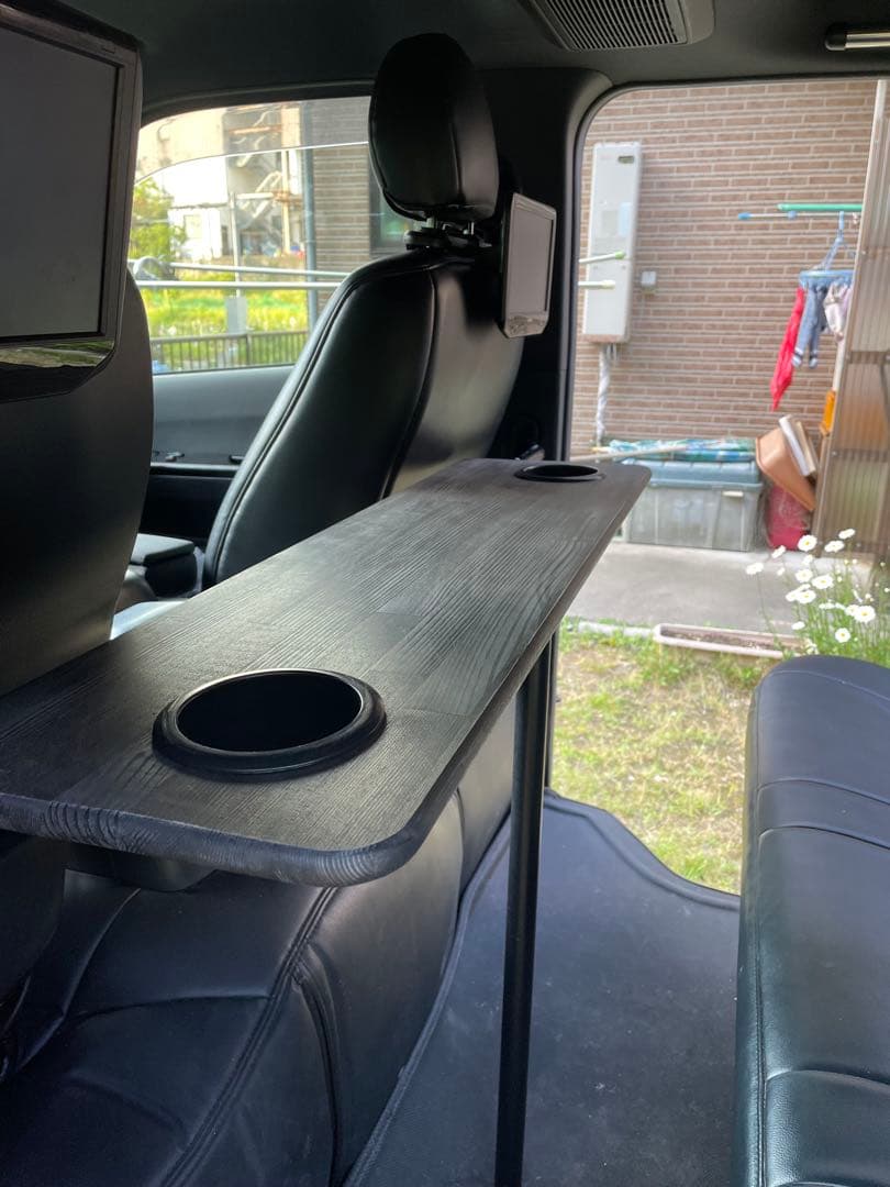 ハイエース　セカンドテーブル　車中泊　キャンプ