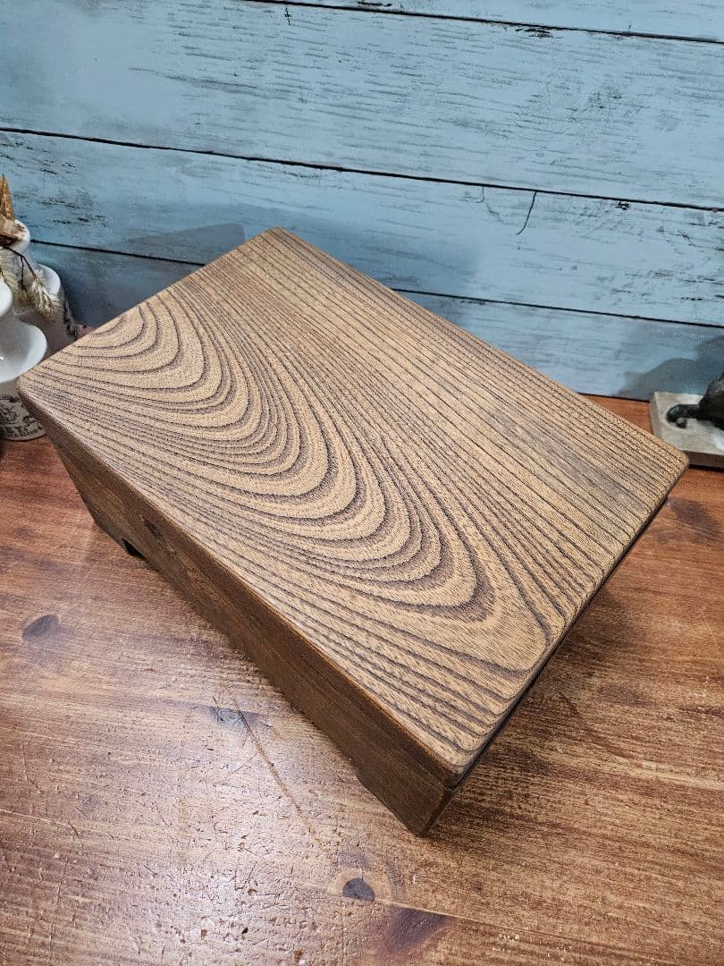 アンティーク 古硯 在銘 玉泉作 渭原石 木製ケース 墨 松山堂監製 天然木製