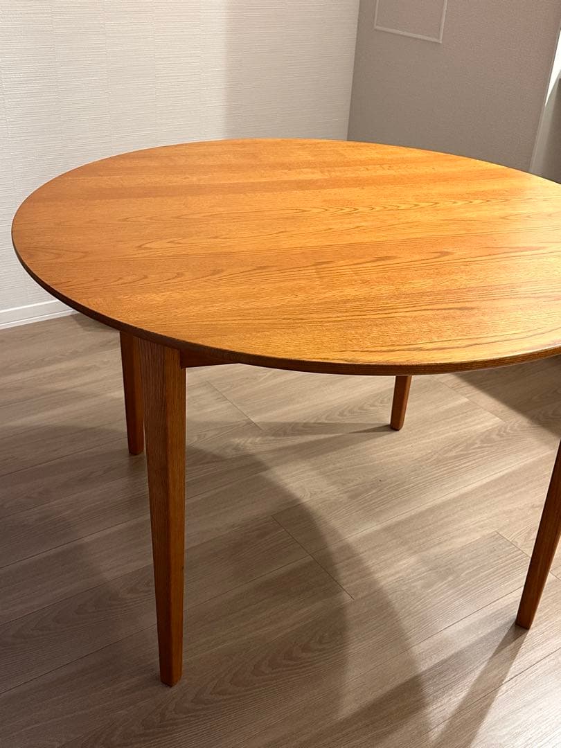 【限定値下げ】unico TOVE ラウンドダイニングテーブルφ1100